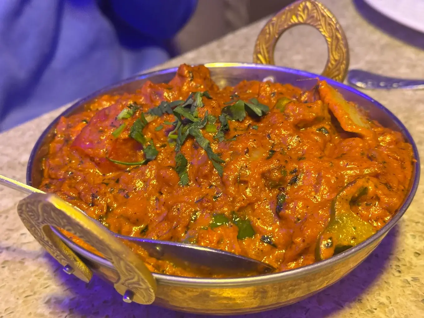 Handmade veg samosa at Samosa House Calgary