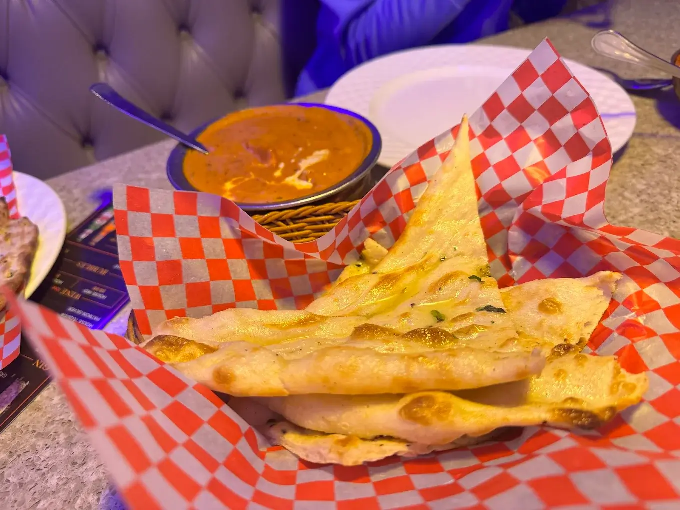 Traditional Indian street food at Samosa House Calgary